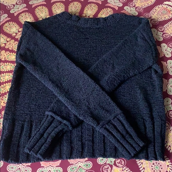 J. Crew Sweaters - J. Crew Navy Cotton Blend Sweater S